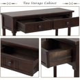 thumbnail image 5 of Harper & Bright Designs Console Table Sideboard Wooden Sofa Table with 2 Drawers and Bottom Shelf for Bedroom, 5 of 7