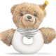 thumbnail image 1 of Steiff Baby Nursey Sleep Well Grey Teddy Bear Grip Toy Rattle 12cm, 1 of 5