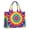 Rainbow Tie Dye, variant on Large Capacity Tote Bag,Colorful Tropical Leaf Pattern Handbag Fashion Luxury Tote Bag,15.7"x13"x 5.1" Inches,Laptop Compatible