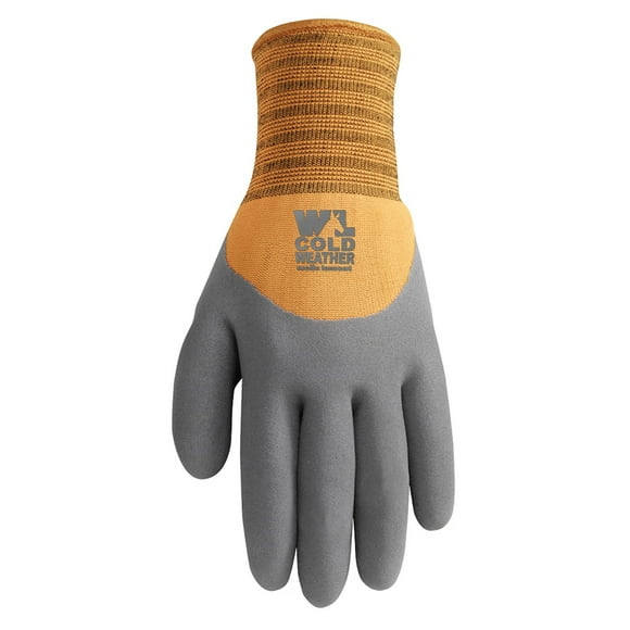Guantes Wells Lamont para hombre, forrados en invierno, revestidos de nitrilo, color negro