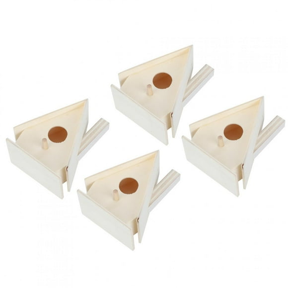 Wooden Bird House, Birds Supplies 4Pcs Bird House, Outdoor Bird House For Swallows Birds
