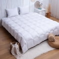 thumbnail image 3 of Melissa Linen Premium Down Comforter, Baffle Box, Ultrawarm, King Size, White, 3 of 7