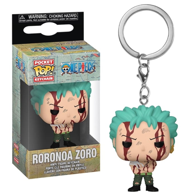 Funko POP Pocket Keychain One Piece Roronoa Zoro Vinyl Dolls Action Figure Model Toys Birthday Gifts Wangyu Walmart