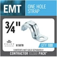thumbnail image 3 of Halex 61507B Conduit Strap, Steel, Galvanized - pack of 100, 3 of 5