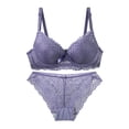 thumbnail image 1 of HongQid Womens Wired Bras Matching Bra And Panty Set Comfortable Push Up Bra Underwire Bra Full Support Lift Bralette Everyday Seamless Bras, 1 of 8