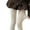 Milky white-O size fits all, variant on Women's Elegant Dot Pattern Cotton Opaque Tights Ribbed Fabric Pantyhose Stockings For Winter Autumn Comfort And Warmth