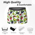 thumbnail image 2 of Men's Boxer Briefs, Cute Grape Blue Red Green Soft Comfy Mens Underwear Boxer Briefs Breathable With Widen Waist, 2 of 7