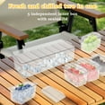 thumbnail image 6 of Grusce Ice Chilled Condiment Caddy with 5 Divider Large Removable Ingredient Container with Lid and Handle for Fruit Snack, 6 of 11