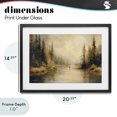 thumbnail image 4 of Stupell Industries Farmhouse Fly Fisher at Misty River Black Framed Print Under Glass, 20 x 14, by Petals Prints Design, 4 of 8