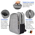 thumbnail image 4 of DALIX Back to School College Large Backpack in Light Gray 3 Pack Assorted Cotton Face Masks, 4 of 7