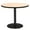Natural-Black, variant on Pemberly Row 36" Round Breakroom Table with Gray Nebula Top Round Black Base