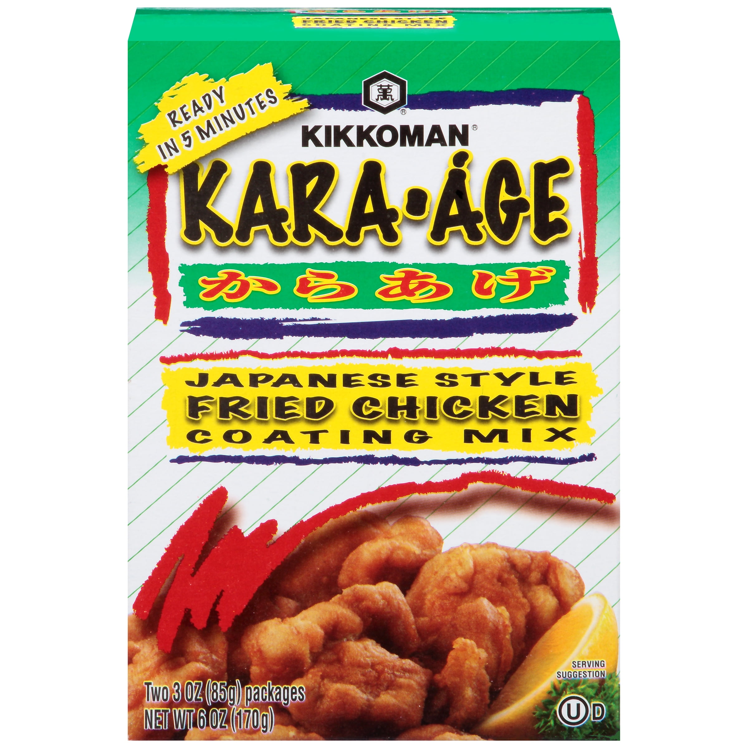 (4 pack) Kikkoman Certified Kosher Kara‑Age Soy‑Ginger Coating Mix, 6 oz Box