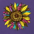 thumbnail image 2 of Sunflower Animal Print Fashion Tri-Blend Racerback Tank Top, Purple Rush, X-Large, 2 of 5