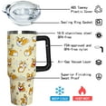 thumbnail image 5 of Dog Lovers Gifts for Women,40 Oz Corgi Tumbler Handle Lid and Straw, Birthday Christmas Gifts for Dog Lovers,Corgi Coffee Travel Tumbler Mug Cup, 5 of 6
