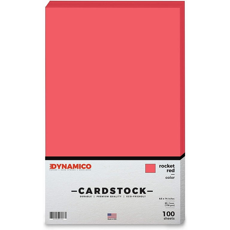 Red Premium Colored Card Stock Paper