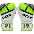 thumbnail image 3 of RDX Kids Boxing Gloves, 6oz Junior Training Mitts, Maya Hide Leather Ventilated Palm, Muay Thai Sparring MMA Kickboxing, Punch Bag Speed Ball Focus Pads Punching Workout, Youth Games Fun, 3 of 5