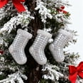 thumbnail image 4 of Hometravel Christmas Sock Ornaments, 3-Piece Hand Painted Design Set, Festive Stocking Themed Tree Decor for Seasonal Display, 4 of 6