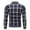 Blue, variant on Mens Plaid Sweater Jackets Fashion Stretch Slim Fit Knit Jackets Long Sleeve Lapel Button Down Coats Winter Casual Outwear Holiday Gifts Dark Gray 2XL