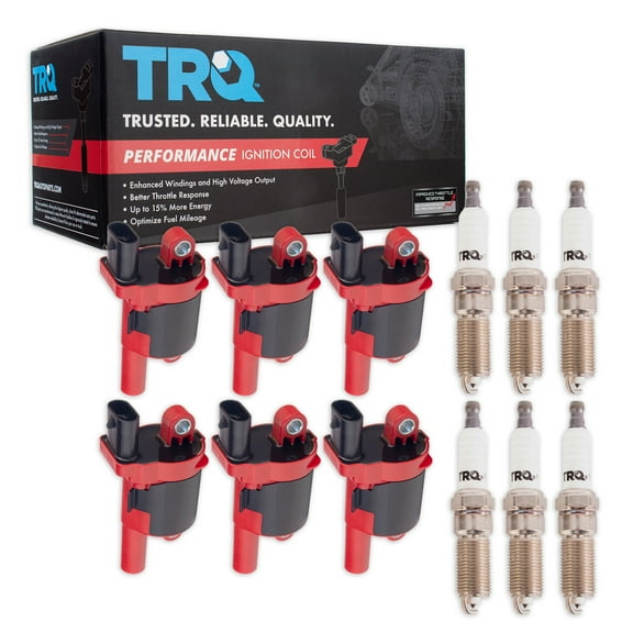 TRQ Performance Ignition Coils & Spark Plugs Kit Fits 14-18 Silverado Sierra TKA06153 Fits select: 2014-2018 CHEVROLET SILVERADO, 2014 GMC SIERRA