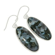Natural Mystic Merlinite Crystal 925 Sterling Silver Earring Jewelry ALLE-13739