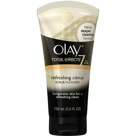 6 Pack - Olay Total Effects Refreshing Citrus Scrub Face Cleanser, 5.0 Ounce