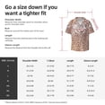 thumbnail image 5 of Balery Leopard Brown Camisa Casual de Manga Corta con Botones para Hombre, Texturizada, Estilo Cubano, para Playa, Verano-Small, 5 of 5