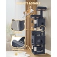 thumbnail image 4 of Cat Tree, 69.3‑Inch Tall Multi‑Level Cat Tower for Indoor Cats with 7 Sisal Scratching Posts, 3 Platforms and 2 Cat Caves, Suitable for Indoor Cats, Dark Gray, 4 of 9