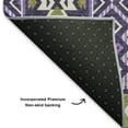 thumbnail image 5 of Addison Rugs Mayfield Premium Machine Washable Transitional Aztec Purple Rectangle Rug, 2'6" x 3'10", 5 of 7