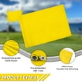thumbnail image 4 of KINGTOP Golf Flag 20x14 Inch - Plain Yellow, 420D Nylon, Tube Inserted - Standard Putting Green Flags for Backyard Practice, Golf Courses, Country Club, 1-Pack, 4 of 4