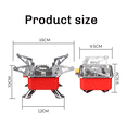 thumbnail image 6 of Camping Gas Stove Mini Big Power Heater Gas Stove Cookware Portable Picnic Cookware Barbecue BBQ, 6 of 6