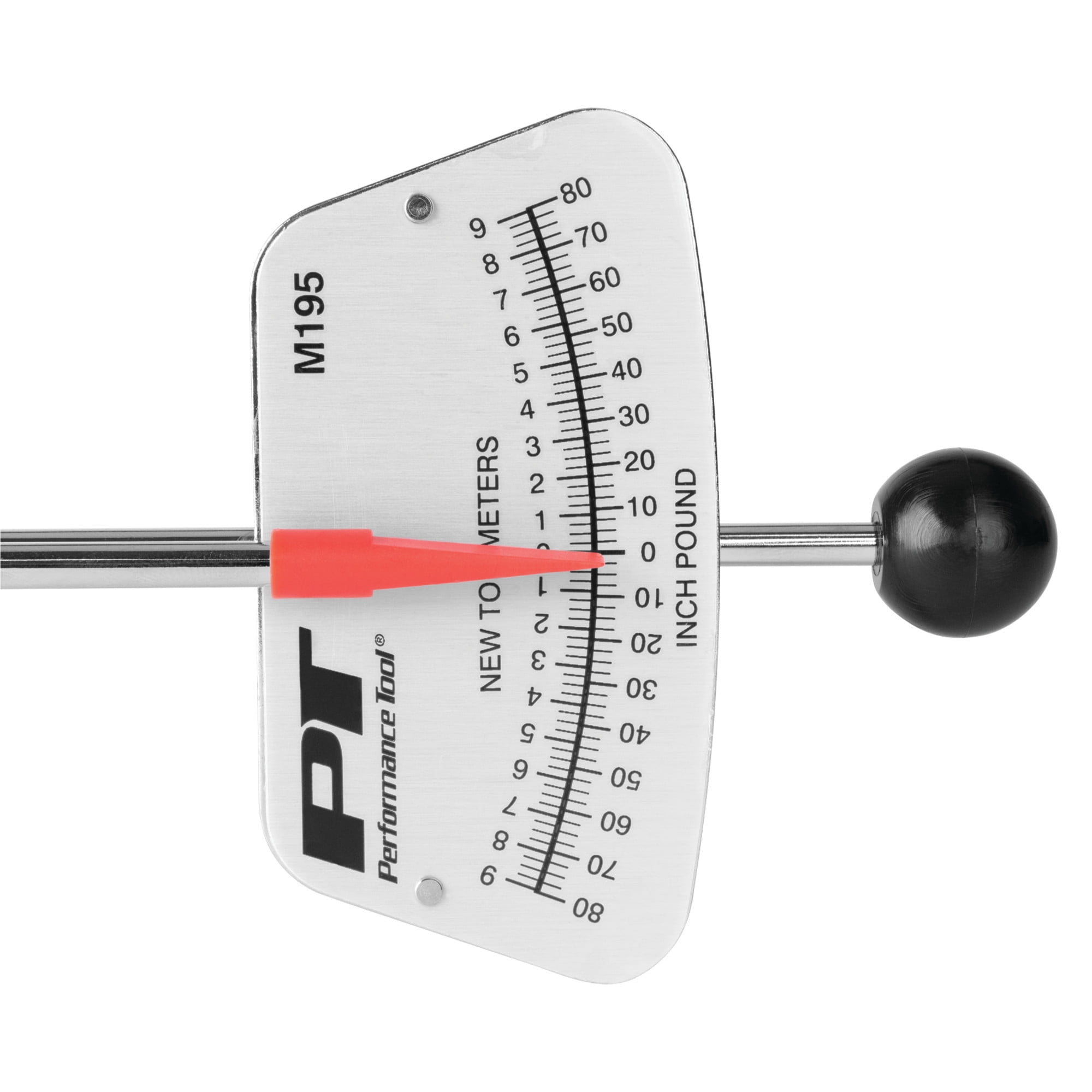 Performance Tool M195 0-80 in/lb & 0-7 Newton-meter Beam Style Torque Wrench