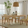 thumbnail image 5 of Casartis Living James 84" Rectangular Farmhouse Wood Dining Table in Natural, 5 of 9