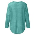 thumbnail image 4 of Gibobby Suéter Divertido con Cuello Rojoondo Suéter de manga larga de murciélago para mujer, blusas con hombros descubiertos, suéter holgado de tamaño, camisas informales, blusas (Verde, L), 4 of 5