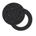 thumbnail image 2 of Balery Spider Web Black Fundas de asiento para taburete de bar redondo de tela de terciopelo ajustables que protegen de arañazos y manchas para sillas de 14 a 17 pulgadas.-13 inch, 2 of 7