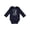 Navy, variant on Vacation Time in Punta Cana Boys or Girls Long Sleeve Baby Bodysuit