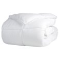 thumbnail image 1 of Superior Brushed Microfiber Solid Comforter, Down Alternative Bedding, Reversible, Medium Weight, Fluffy, Decorative, Duvet Insert, Oversized Blanket, Box Quilt Design, Twin/Twin XL, White, 1 of 4
