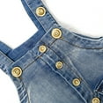 thumbnail image 6 of KIDSCOOL SPACE Baby & Little Boys/Girls Blue Denim Dungaree,Jean Overalls,Blue,12-18 Months, 6 of 6