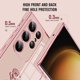 thumbnail image 3 of For Samsung Galaxy S25 Ultra Case Electroplating Edge Rose Pattern TPU Phone Back Cover Airbag Drop, 3 of 5