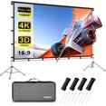 thumbnail image 1 of Pantalla de proyección KSAN de 120 pulgadas con soporte 16:9 antiarrugas, 1 of 7