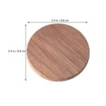 thumbnail image 5 of KALLORY 2Pcs Walnut Color Coaster for Backyard BBQ and Heat Insulation, 5 of 8