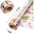 thumbnail image 2 of 100ft Easter Cellophane Wrap Roll with Egg (17.5 in x 100 ft) - 3 Mil Thick Easter Wrapping Paper Roll, Easter Cellophane Bags for Baskets Candy Gift Wrapping, 2 of 5