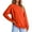 Orange, variant on GigrtiJin Women's Sweatshirt Casual Long Sleeved V-Neck Pullover Tops Solid Color Sports Fashion Loose Sweatshirts