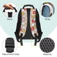 thumbnail image 4 of HUIACONG Cute Capybara Flower Print School Backpack for Ages 6-18 Large Capacity Lightweight Water Resistant Backpack for Girls Boys Back to School Elementary Middle High School Daily Use, 4 of 7