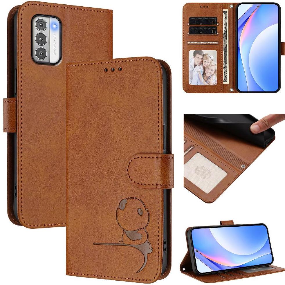 Phone Case for Nokia G310 Pu Leather Card Slots Holder Kickstand Rfid Blocking Magnetic Flip Folio