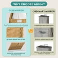 thumbnail image 2 of 110L Foldable Laundry Hamper with Lid and Removable Liner, Wicker Basket for Bedroom & Bathroom, Yellow, 2 of 7