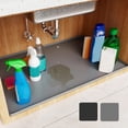 thumbnail image 1 of Sentmoon Kitchen Sink Faucet Mat Drying Rack Kitchen Coffee Accessories Mat for Under Sink 34 X 22in for Bathroom Kitchen Cabinets Easiest To Clean Under Shelf Liner NonSlip EcoFriendly Drip Tray, 1 of 8