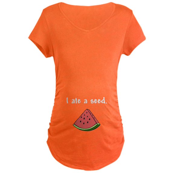 CafePress - Watermelonblack Maternity T Shirt - Maternity Dark T-Shirt