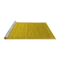 thumbnail image 2 of Ahgly Company Machine Washable Indoor Square Abstract Yellow Contemporary Area Rugs, 6' Square, 2 of 4