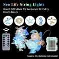 thumbnail image 3 of Nautical Theme Ocean Décor Beach Decorative String Lights Outdoor Seahorse Sea Turtle Starfish Shell Cute Marine Life Novelty Night Lights 30LED 10ft Battery Operated, 3 of 7