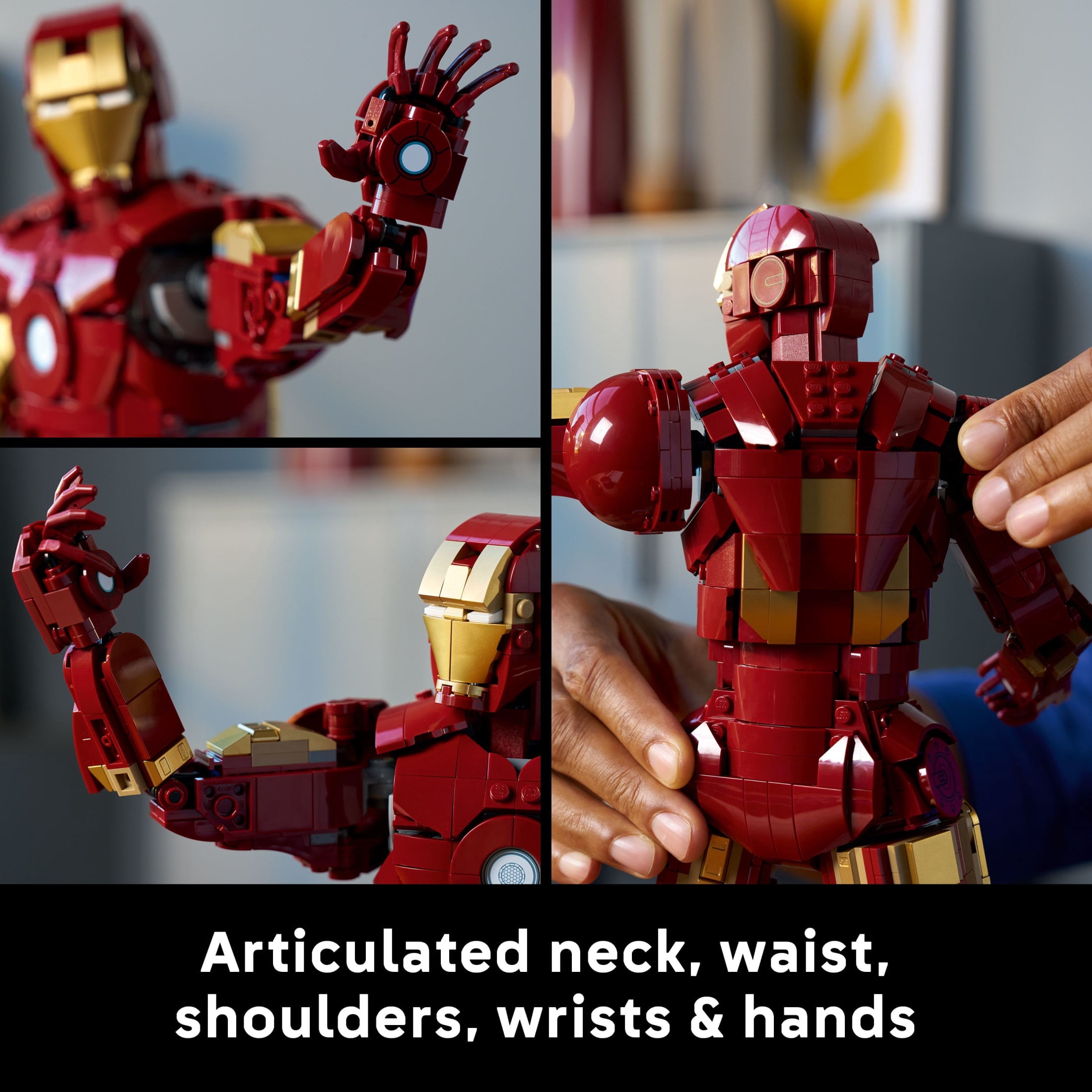 LEGO Marvel Iron Man Mark 3 Collectors’ Edition Building Set - Poseable Super Hero Construction Kit W/Mark 3 Minifigure for Adults, Ages 18+ - Collectible Gift Idea for Birthdays - 76344